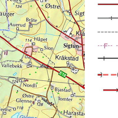 The Norwegian Mapping Authority Municipality of Ås digital map