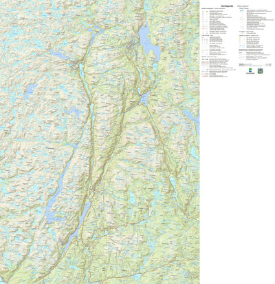 The Norwegian Mapping Authority Municipality of Åseral digital map