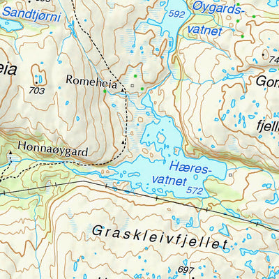 The Norwegian Mapping Authority Municipality of Åseral digital map