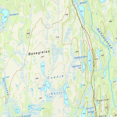 The Norwegian Mapping Authority Municipality of Kautokeino digital map