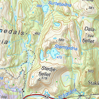 The Norwegian Mapping Authority Municipality of Kvinesdal digital map