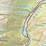 The Norwegian Mapping Authority Municipality of Lom digital map