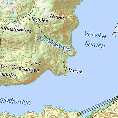 The Norwegian Mapping Authority Municipality of Suldal digital map