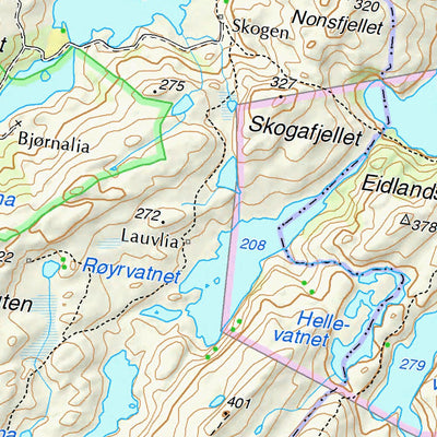 The Norwegian Mapping Authority Municipality of Time digital map