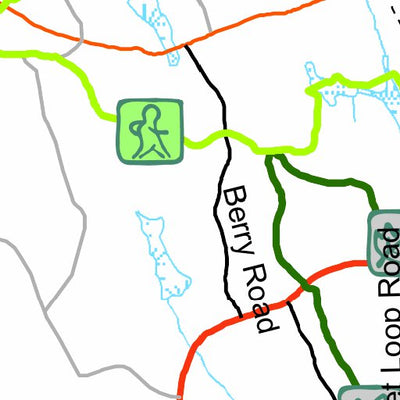 The Petawawa Research Forest PRF Trails Map digital map