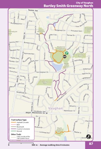The Regional Municipality of York Bartley Smith Greenway North digital map