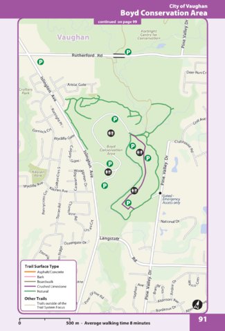 The Regional Municipality of York Boyd Conservation Area digital map