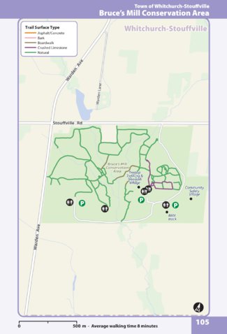 The Regional Municipality of York Bruce's Mill Conservation Area digital map