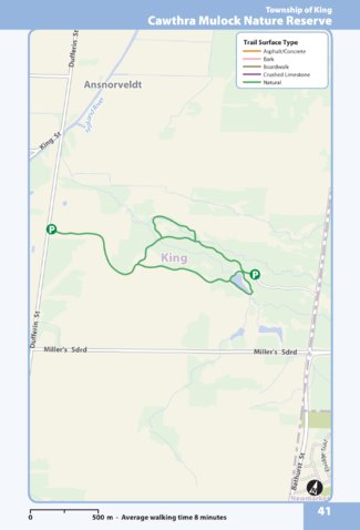 The Regional Municipality of York Cawthra Mulock Nature Reserve digital map