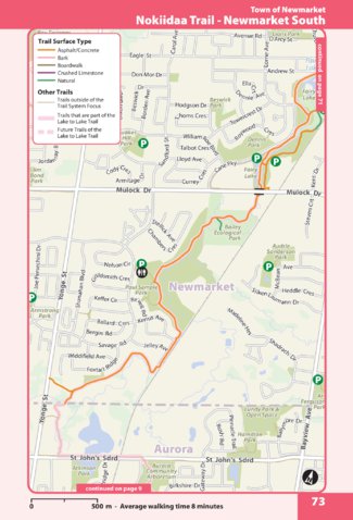 The Regional Municipality of York Nokiidaa Trail Newmarket South digital map