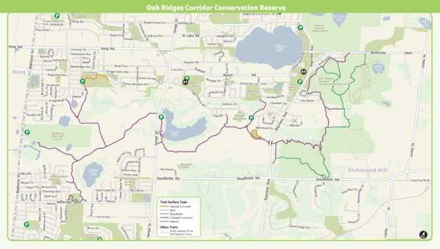 Oak Ridge Utility Map Oak Ridges Corridor Conservation Reserve Map by The Regional ...