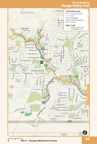 The Regional Municipality of York Rouge Valley Trail digital map