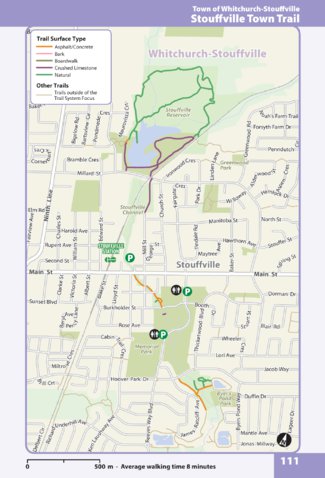 The Regional Municipality of York Stouffville Town Trail digital map