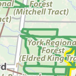 The Regional Municipality of York Whitchurch-Stouffville Trails Overview Map digital map