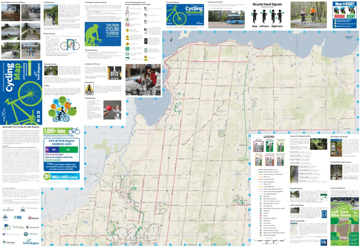 York Region Cycling Map (North) by The Regional Municipality of York ...