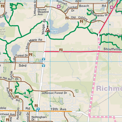 The Regional Municipality of York York Region Cycling Map (South) digital map