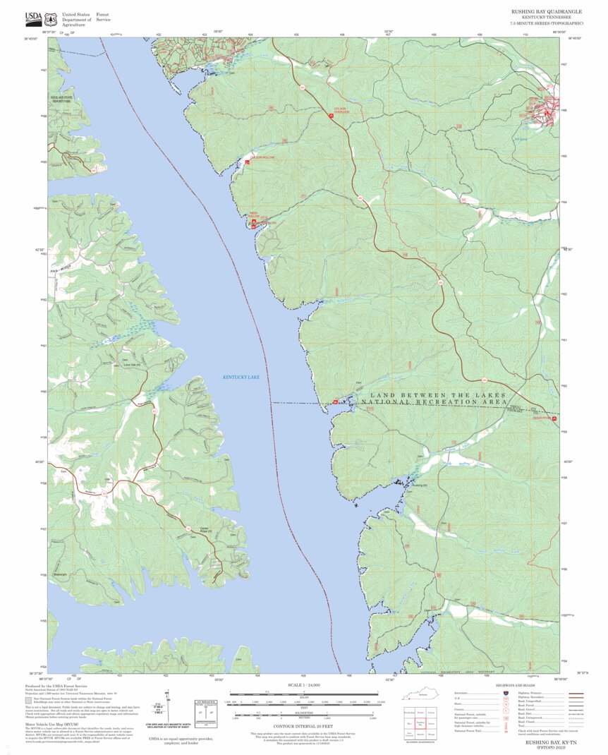 Rushing Bay Map by The Shawnee Associate | Avenza Maps