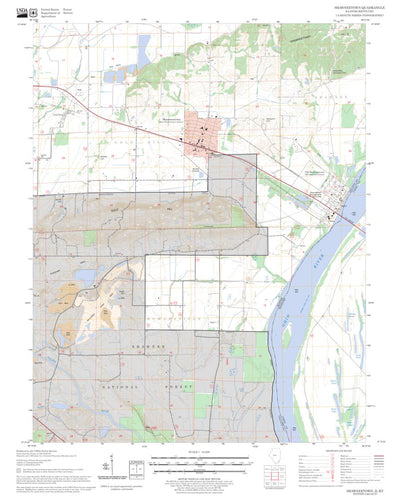 The Shawnee Associate Shawneetown digital map