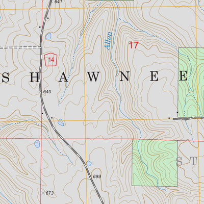The Shawnee Associate Stonefort digital map