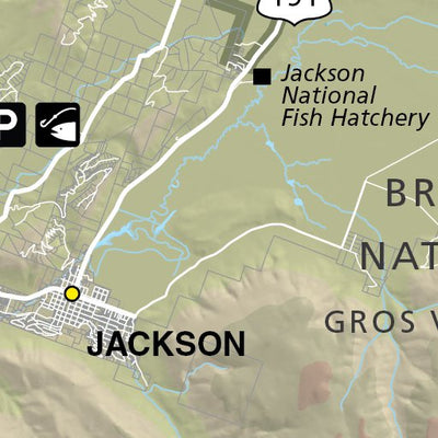 The Tackle Shop Tackle Shop Snake Rvr. Fishing Map - Wyoming digital map