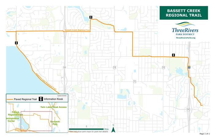 Bassett Creek Regional Trail Map by Three Rivers Park District | Avenza ...