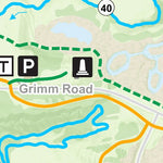 Three Rivers Park District Carver Park Reserve Singletrack Trail Summer digital map