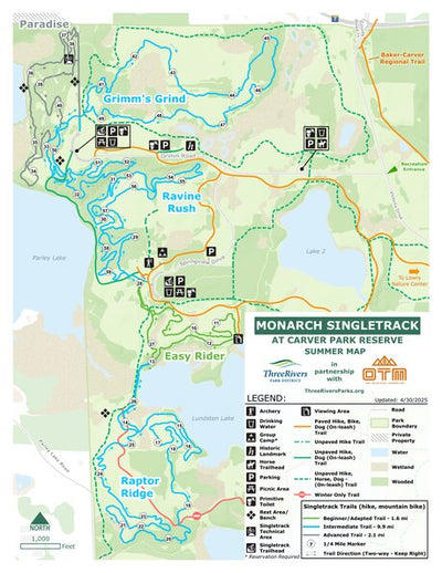 Carver Park Reserve Singletrack Trail Summer Preview 1