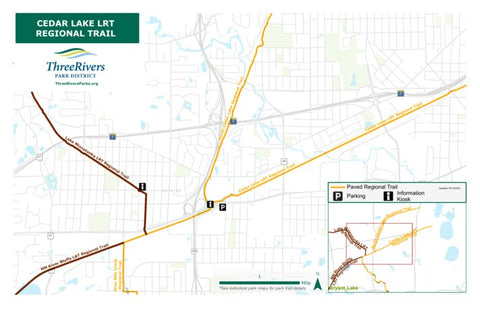 Three Rivers Park District Cedar Lake LRT Regional Trail 1 digital map