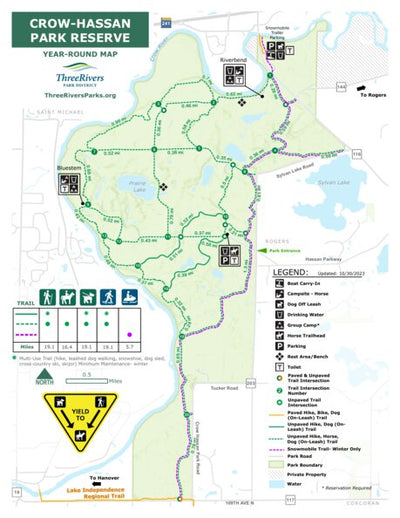 Three Rivers Park District Crow-Hassan Park Reserve digital map