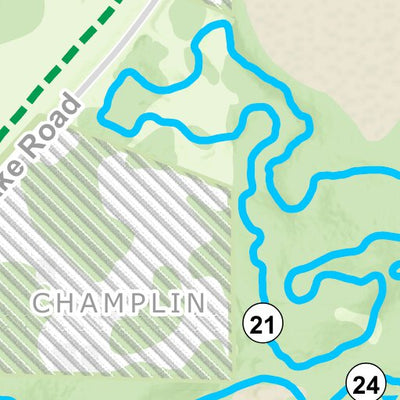 Three Rivers Park District Elm Creek Park Reserve Singletrack Trail digital map