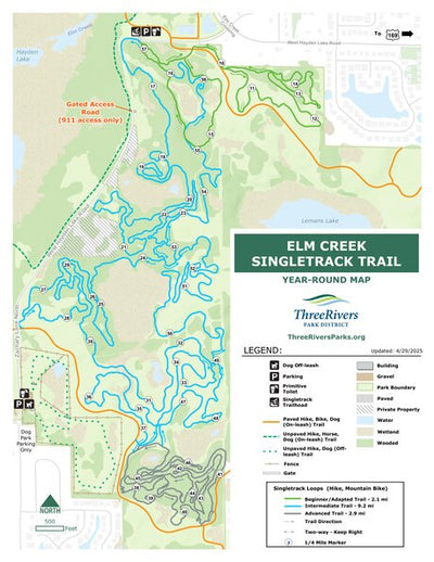 Elm Creek Park Reserve Singletrack Trail Preview 1
