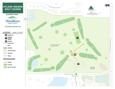 Three Rivers Park District Hyland Greens Golf Summer digital map