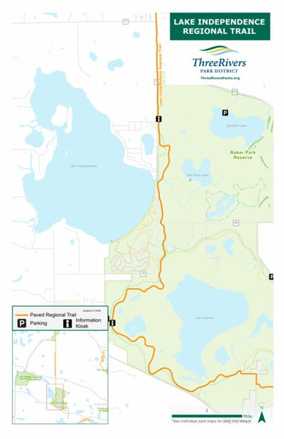 Three Rivers Park District Lake Independence Regional Trail 3 digital map