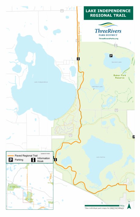 Three Rivers Park District Lake Independence Regional Trail 3 digital map