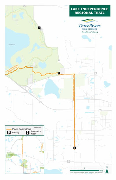 Three Rivers Park District Lake Independence Regional Trail 4 digital map