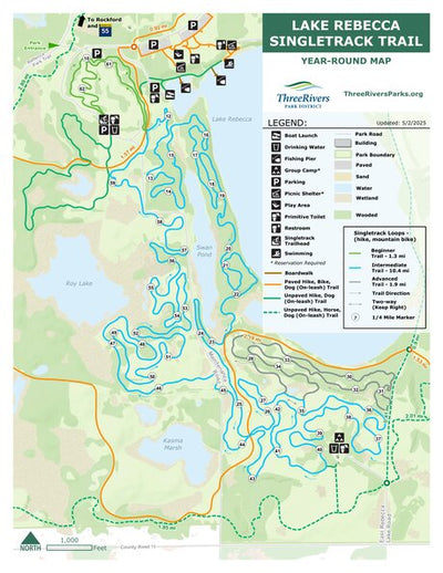 Lake Rebecca Park Reserve Singletrack Trail Preview 1