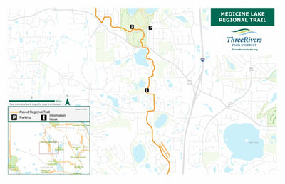 Three Rivers Park District Medicine Lake Regional Trail 5 digital map