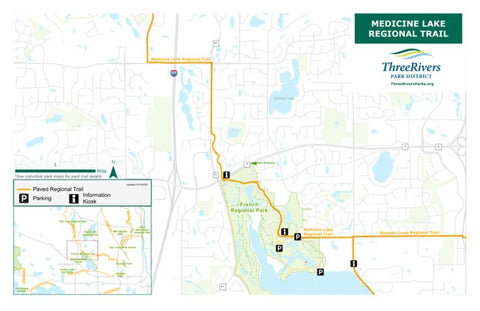 Three Rivers Park District Medicine Lake Regional Trail 6 digital map