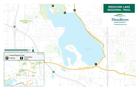 Three Rivers Park District Medicine Lake Regional Trail 7 digital map