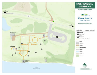 Three Rivers Park District Noerenberg Gardens digital map