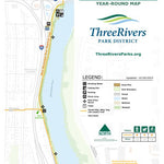 Three Rivers Park District North Mississippi Regional Park digital map