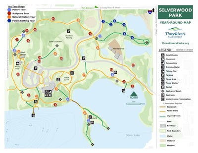 Three Rivers Park District Silverwood Park digital map