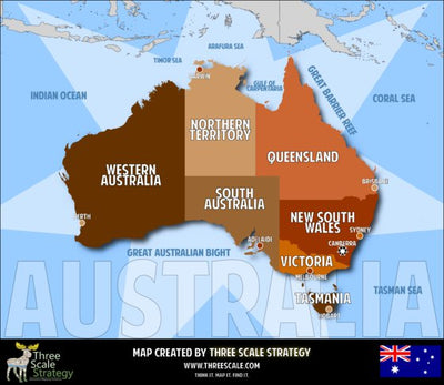 Three Scale Strategy Australia digital map