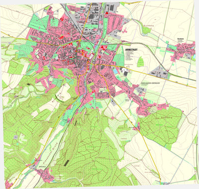 Thüringer Landesamt Für Bodenmanagement Und Geoinformation Arnstadt [5131-SO] digital map