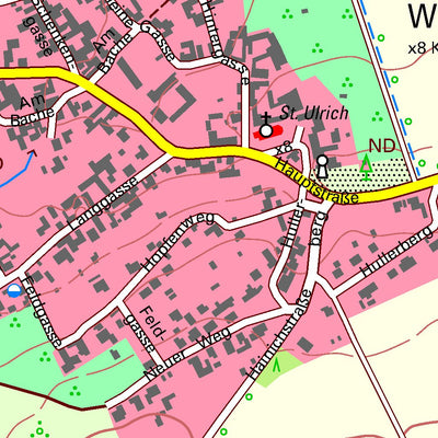 Thüringer Landesamt Für Bodenmanagement Und Geoinformation Bad Langensalza-Waldstedt [4829-SW] digital map