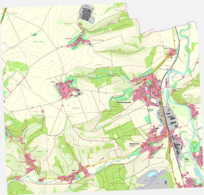 Thüringer Landesamt Für Bodenmanagement Und Geoinformation Crossen an der Elster [5037-NO] digital map