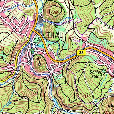 Thüringer Landesamt Für Bodenmanagement Und Geoinformation Eisenach O [L5128] digital map