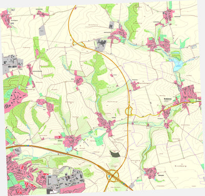 Thüringer Landesamt Für Bodenmanagement Und Geoinformation Gera N [5038-SO] digital map