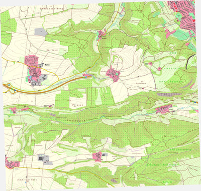 Thüringer Landesamt Für Bodenmanagement Und Geoinformation Jena SW [5135-NW] digital map