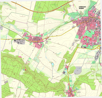 Thüringer Landesamt Für Bodenmanagement Und Geoinformation Leinefelde [4627-NO] digital map
